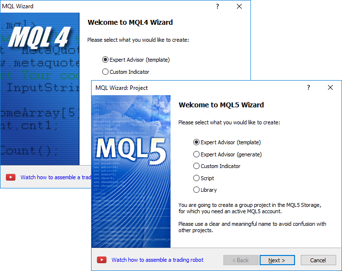 MQL ウィザード MQL ウィザード